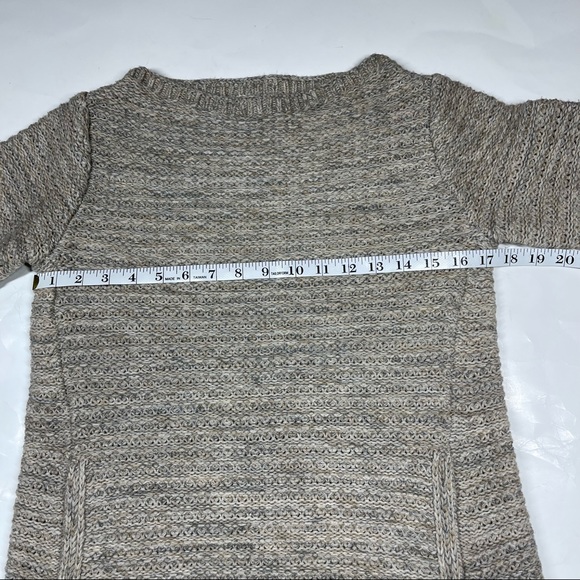 ❄️ Athleta Chill Womens Small Oatmeal Tan Chunky Merino Sweater Size XS - Picture 11 of 15